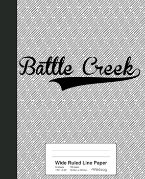 Paperback Wide Ruled Line Paper: BATTLE CREEK Notebook Book