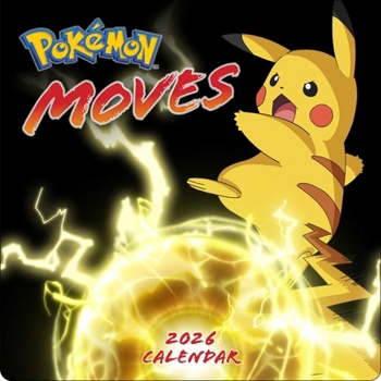 Calendar Pokémon Moves 2026 Wall Calendar Book