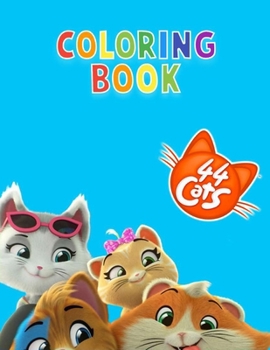 Paperback 44 Cats Coloring Book: V2 Book