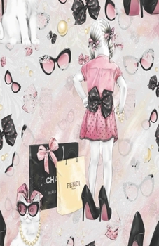 Dot Grid Journal Notebook: Little Miss Shopping Queen | Bullet Planner Book | Dotted Grid | 5.5 x 8.5" 120 Pg | DIY Weekly Spread | Organizer | Habit Tracker| Gift