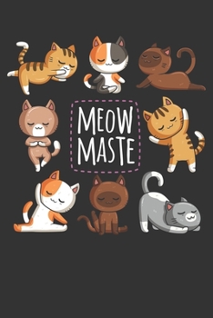 2020 Week To View Dated Planner Diary: 6x9 Inches Paperback Cute Cat Yoga Positions Namaste Meow Maste Funny Pun Cracker Joke