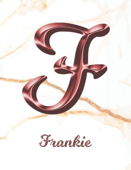 Frankie: 1 Year Weekly Planner with Note Pages (12 Months) | White Marble Rose Gold Pink Effect Letter F | 2020 - 2021 | Week Planning | Monthly ... | Plan Each Day, Set Goals & Get Stuff Done