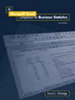 Hardcover An Excel Companion for Business Statistics [With CDROM] Book