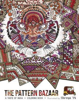 Paperback The Pattern Bazaar: A Taste of India - Coloring Book