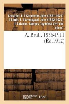 Paperback A. Brüll, 1836-1911 [French] Book