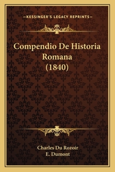 Paperback Compendio De Historia Romana (1840) [Portuguese] Book