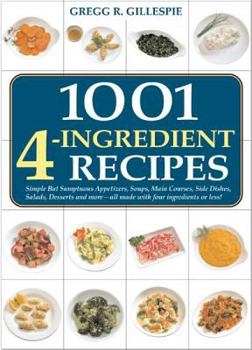 Hardcover 1001 Four-Ingredient Recipes Book