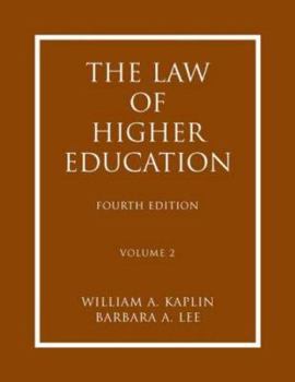 Hardcover The Law of Higher Education Book