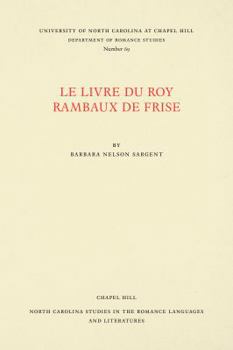 Paperback Le Livre du Roy Rambaux de Frise [French] Book