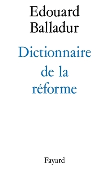 Paperback Dictionnaire de la réforme [French] Book