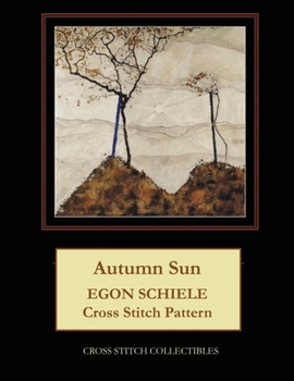Paperback Autumn Sun: Egon Schiele Cross Stitch Pattern Book