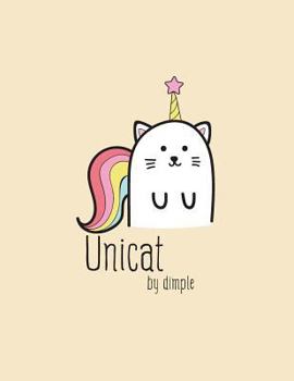 Paperback Unicat: I'm a Unicorn Cover and Dot Graph Line Sketch Pages, Extra Large (8.5 X 11) Inches, 110 Pages, White Paper, Sketch, Dr Book