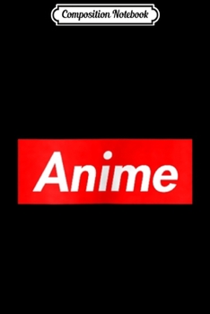 Composition Notebook: Anime Red Boxlogo  Journal/Notebook Blank Lined Ruled 6x9 100 Pages