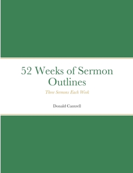 Paperback 52 Weeks of Sermon Outlines Book