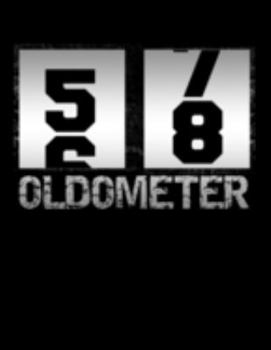Paperback Oldometer 58: Oldometer 57-58 .58th Birthday Funny Gift Book