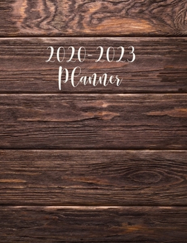 Paperback 2020-2023 Planner: Rustic Wood 4 Year Monthly Planner Includes At A Glance Calendar Christmas Gift, Birthday Gift Ideas for Him or Her, L Book