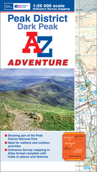 Paperback Peak District (Dark Peak) A-Z Adventure Atlas Book