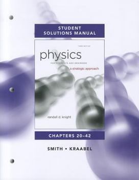 Paperback Student Solutions Manual for Physics for Scientists and Engineers: A Strategic Approach Vol. 2(chs 20-42) Book