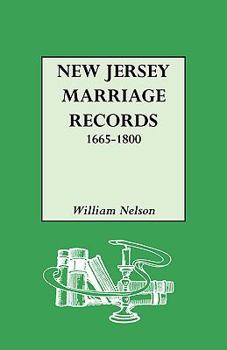 Paperback New Jersey Marriage Records, 1665-1800 Book