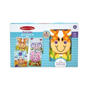 Toy First Play Jigsaw Puzzle Set Farm Book