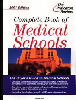 Paperback Complete Book of Medical Schools, 2001 Edition Book