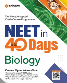 Paperback 40 Days Crash Course for NEET Biology Book