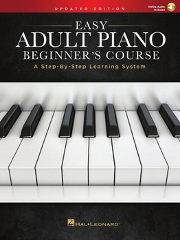 Paperback Easy Adult Piano Beginner's Course Book/Online Audio Book