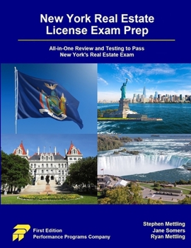 Paperback New York Real Estate License Exam Prep: All-in-One Review and Testing to Pass New York's Real Estate Exam Book