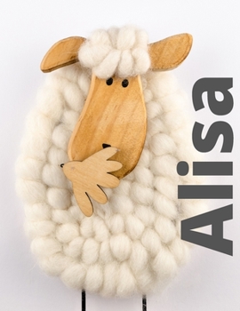 Alisa: Checkered Notebook with Name for Girls and Women, XL 8.5"x 11", 120 Pages, Paperback.