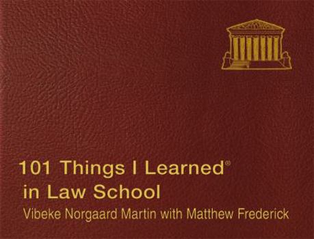 Hardcover 101 Things I Learned (R) in Law School Book