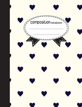 Paperback Composition Notebook, 8.5 x 11, 110 pages: Small blue heart: (Notebooks) Book