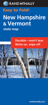 Map Rand McNally Easy to Fold New Hampshire: New Hampshire, Vermont (Laminated Fold Map) Book