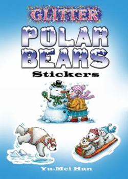 Hardcover Glitter Polar Bears Stickers Book