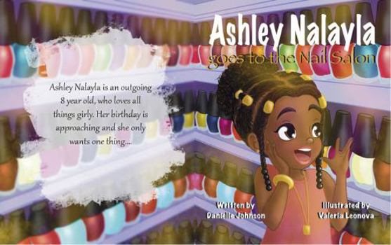 Paperback Ashley Nalayla goes to the Nail Salon Book