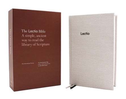 Hardcover NIV Lectio Bible: A Simple, Ancient Way to Read the Library of Scripture, Cloth Over Board: The Practicing the Way Edition with an Introduction by Joh Book