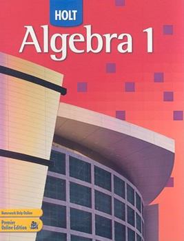 Hardcover Holt Algebra 1: Student Edition 2007 Book