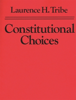 Paperback Constitutional Choices Book