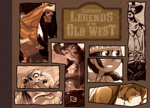 Hardcover Illustrated Legends of the Old West Book