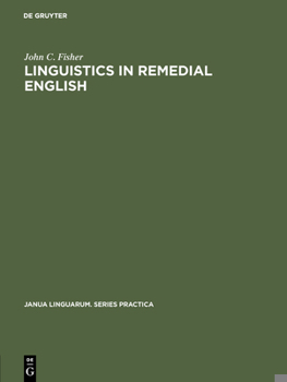 Hardcover Linguistics in Remedial English Book