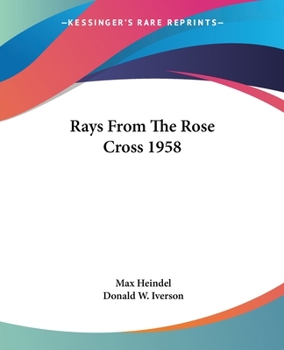 Paperback Rays From The Rose Cross 1958 Book