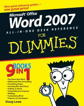 Paperback Word 2007 All-In-One Desk Reference for Dummies Book