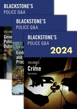 Paperback Blackstone's Police Q&A 2024 Three Volume Pack Book