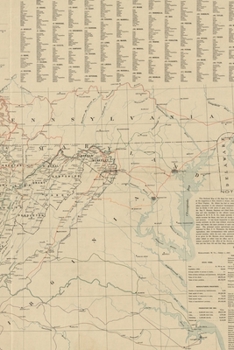 1905 Map of West Virginia Showing Railroads and County Products - a Poetose Notebook / Journal / Diary (50 Pages/25 Sheets)