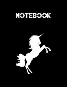 Paperback Notebook: A big sized white Unicorn journal notebook, make your perfect gift. Book