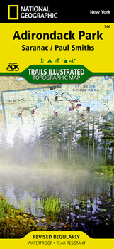 Map Saranac, Paul Smiths: Adirondack Park Book