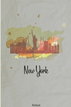 Paperback New York notebook for your travel stories: lined notebook 120 pages Book