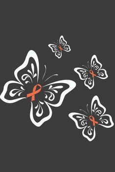 Writing About My Health Journey with Complex Regional Pain Syndrome: College Ruled Notebook (Orange Awareness Ribbon Butterflies Cover)