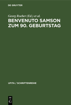 Hardcover Benvenuto Samson Zum 90. Geburtstag [German] Book