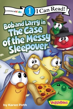 Paperback Bob and Larry in the Case of the Messy Sleepover: Level 1 Book