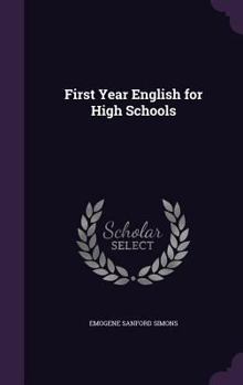 Hardcover First Year English for High Schools Book